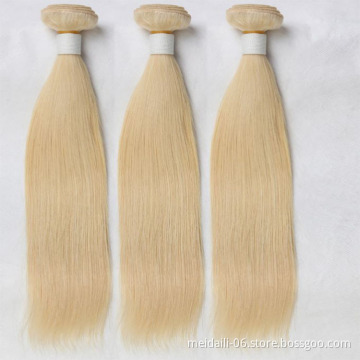 Brazilian unprocessed straight hair color 613 mink remy shedding free human hair weaving